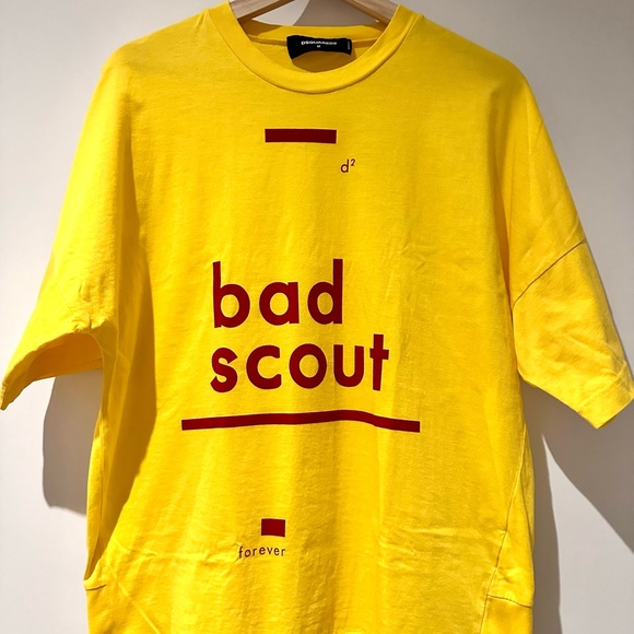 Dsquared2 Bad Scout t-shirt, Basic yellow, limited edition, Women’s size Medium - Picture 4 of 8